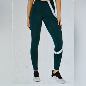 Reebok Women's Speedwick High Rise Forest Green 3X (22-24W) Leggings NWT